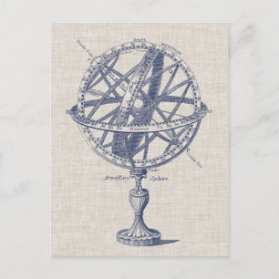 Schema voor millary Sphere Briefkaart