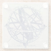 Schema voor millary Sphere Glazen Onderzetter (Achterkant)