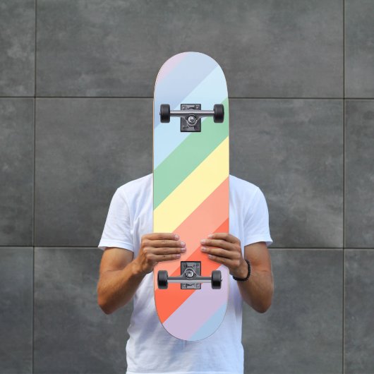 Schema voor regenboogstraal skateboard