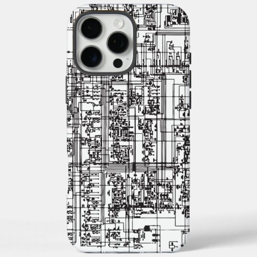 Schema voor schakelkaart Elektronisch schematisch Case-Mate iPhone Case (Achterkant)