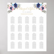 Schema voor zeemacht en Blush Floral Reception
