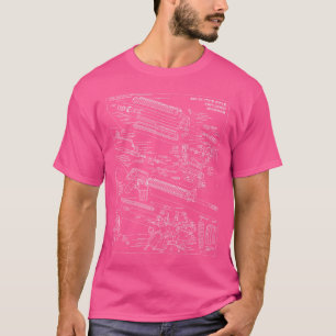 Schematisch diagram van AR-15 T-shirt