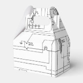 Schematische radiozender bedankdoosjes (Achterkant)