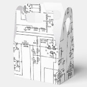 Schematische radiozender bedankdoosjes (Geopend)