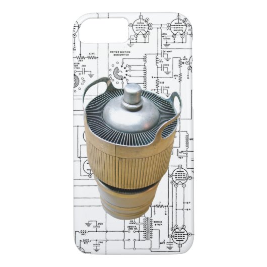 Schematische vormgeving voor keramische zendbuizen Case-Mate iPhone case (Achterkant)