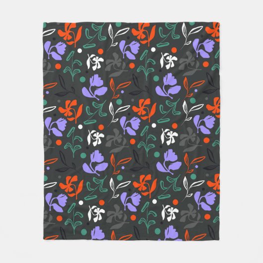 schemerflora fleece deken (Voorkant)