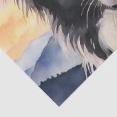 schemerharmonie: Border Collie Decoupage Tissuepapier (Detail)