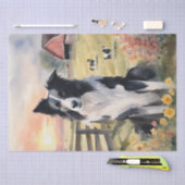 schemerharmonie: Border Collie Decoupage Tissuepapier (Craft)