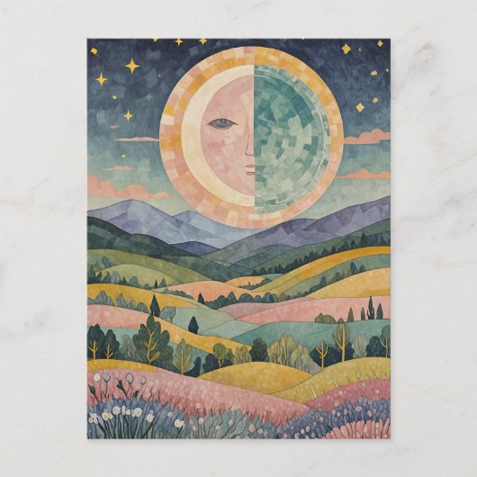 schemerheuvel briefkaart (Voorkant)