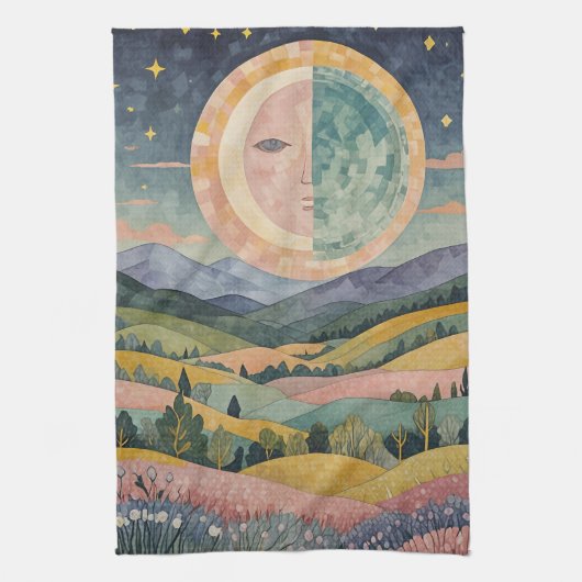 schemerheuvel theedoek (Verticaal)