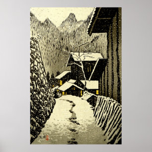 Schemering bij Minakami Kasamatsu Shiro 1958 Poster
