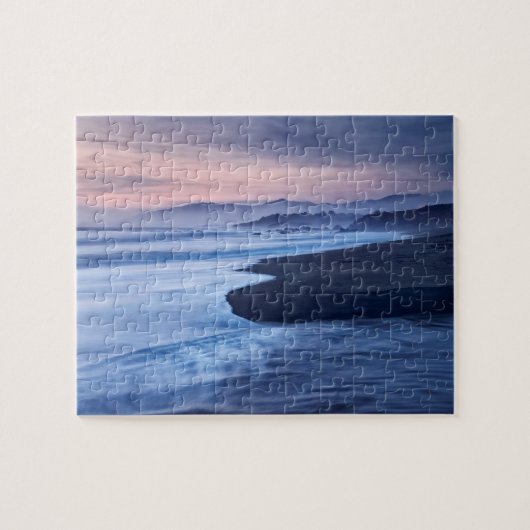 Schemering bij Moonstone Beach Legpuzzel (Horizontaal)