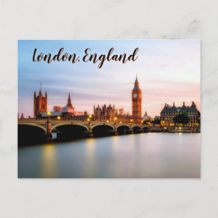 Schemering boven Westminster – Londen Briefkaart