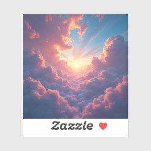 Schemering Breekt Door - Vierkante Vinyl Sticker