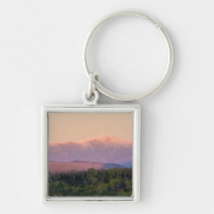 Schemering en Mount Washington in New Hampshire's Sleutelhanger