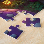 schemering in paddestoel stad legpuzzel (Zijkant)