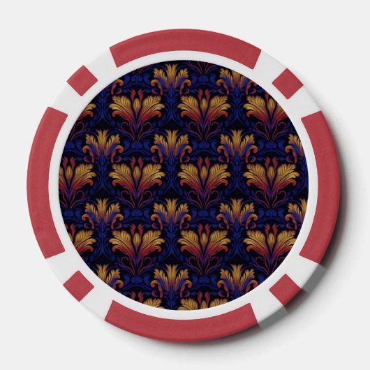 schemerweelde poker chips (Achterkant)