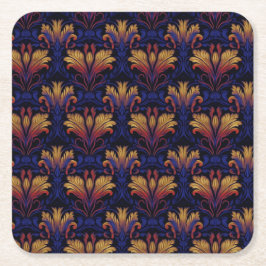 schemerweelde vierkante kartonnen onderzetter