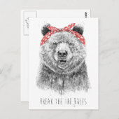 Schending van de regels briefkaart (Voorkant / Achterkant)