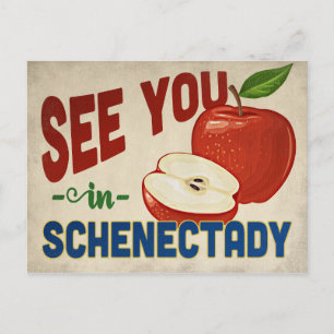 Schenectady New York Apple - Vintage Travel Briefkaart