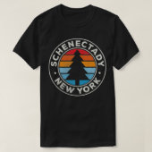 Schenectady New York NY  Grafisch Retro 70s T-shirt (Design voorkant)