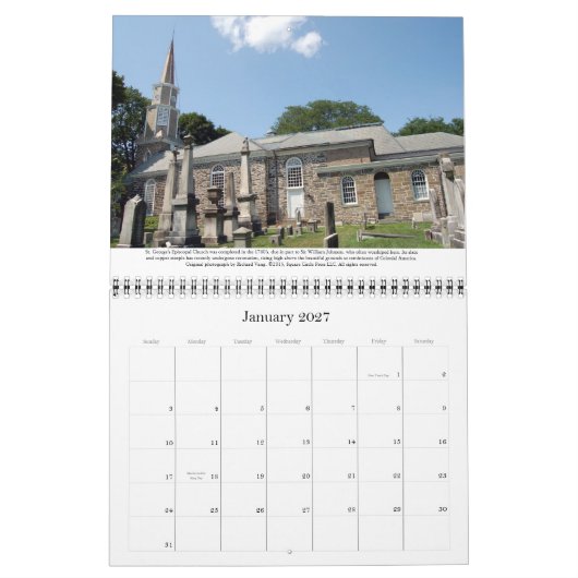 Schenectady Steeples 2015 Agenda Kalender (Jan 2027)