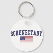 Schenectady US Flag Sleutelhanger (Voorkant)