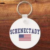 Schenectady US Flag Sleutelhanger (Voorkant)