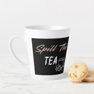 Schenk de thee Cute esthetische verjaardagscadeau Latte Mok