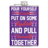 Schenk jezelf een Drink... Heupfles (Voorkant)