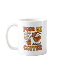 Schenk Me Wat Koffie Retro Typografie Design – Vin