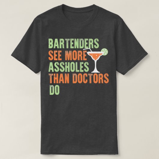Schenkcadeidee van Bartender 4 T-shirt (Design voorkant)