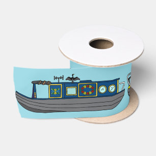 Schenken en Kanaalboot Smalboten Verjaardag Lint