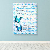 Schenkje voor schoondochter canvas afdruk (Insitu (Houten vloer))