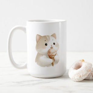 Schep van Schattigee Ice Cream Kitty Cat Koffiemok