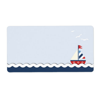 Schepen Ahoy! Naamplaatje Etiket