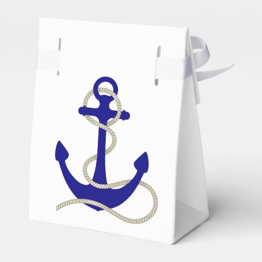 Schepen anker nautische bruiloft bedankdoosjes (Achterkant)