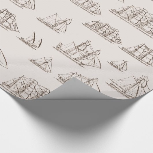  schepen cadeaupapier (Hoek)