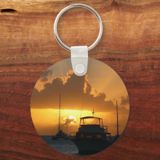 Schepen en soennitische zeebaars sleutelhanger (Voorkant)