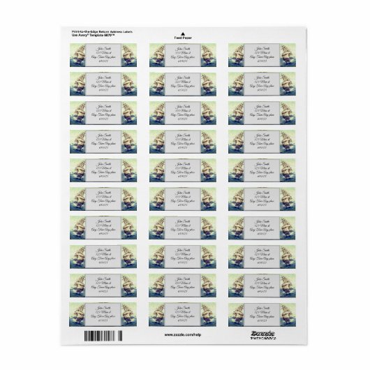 schepen etiket (Full Sheet)