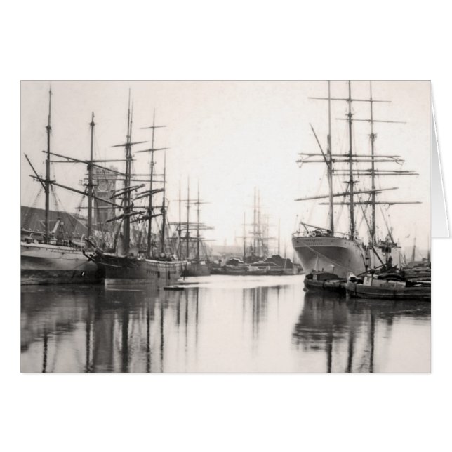 Schepen in de haven (Voorkant Horizontaal)