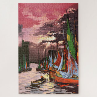 Schepen in de haven van La Rochelle Kunst Legpuzzel