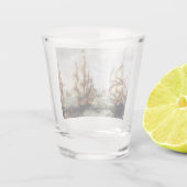 Schepen op zee 1632 shot glas (Achterkant)