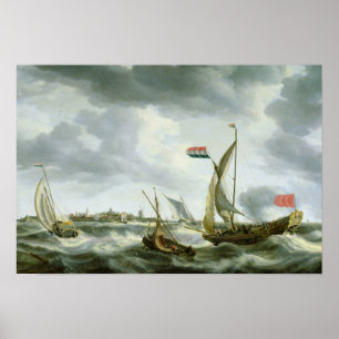 Schepen op Zee Poster