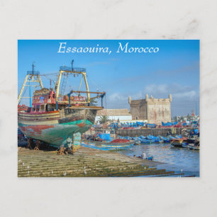 Schepen van Essaouira Marokko Briefkaart