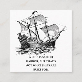 Schepen zijn bedoeld om te varen klantenkaartje