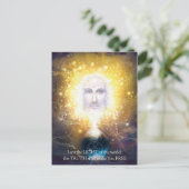 Schepper van de wereld briefkaart (Staand voorkant)