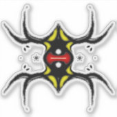 schepping uit de ruimte v2 sticker (Voorkant)