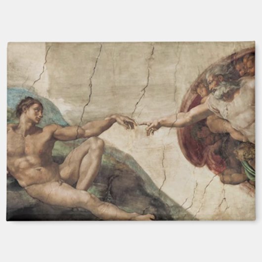 Schepping van Adam, Michelangelo, Magneet (Voorkant)