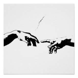 Schepping van Adam Perfect Poster